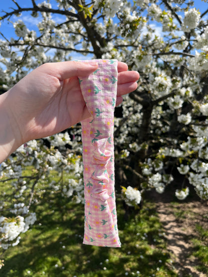 Bandeau vichy fleurs