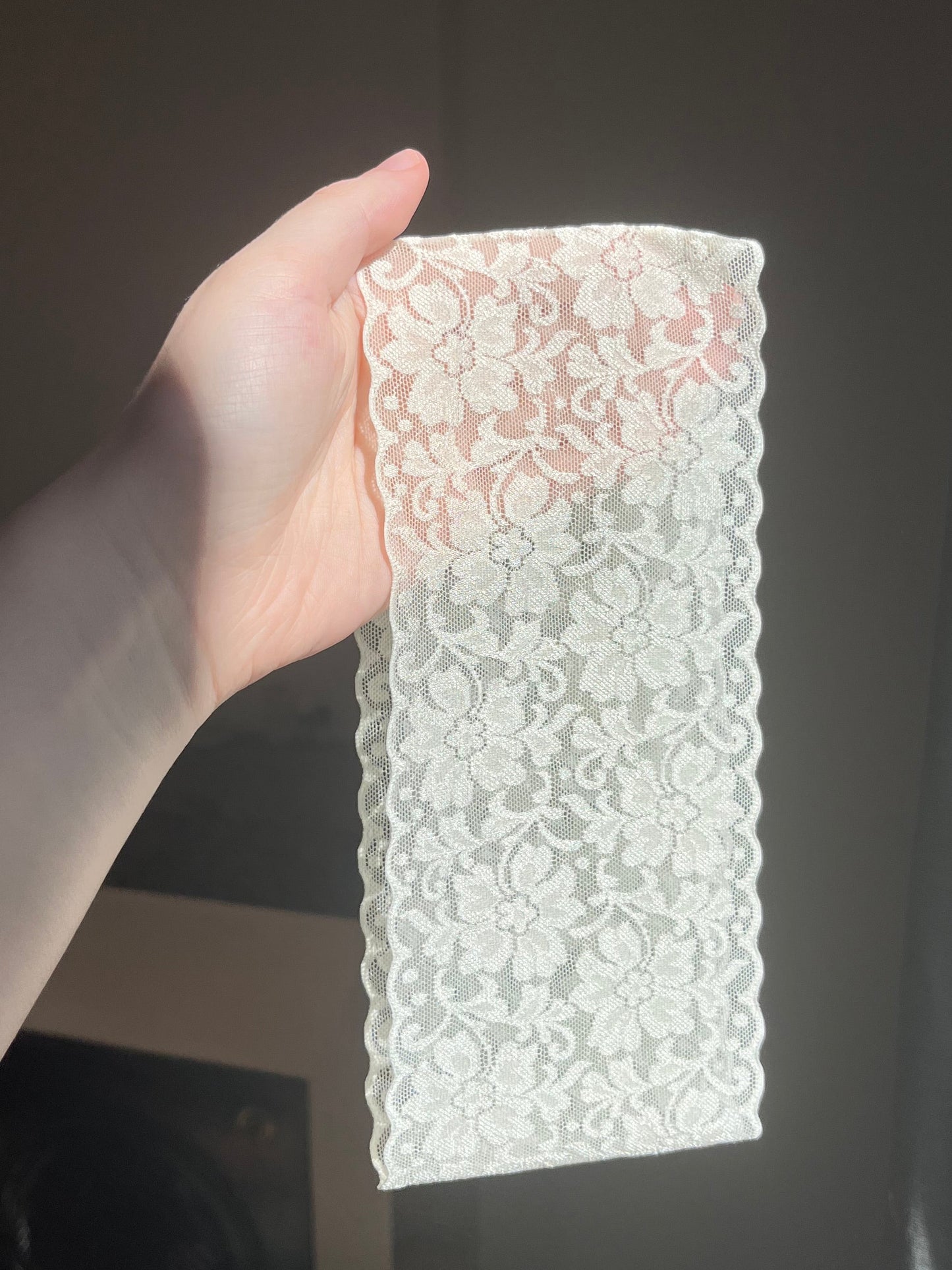 Bandeau en dentelle fleur de coton