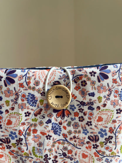 Pochette à livre broché fleurs sauvages